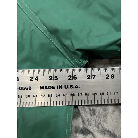 Vintage Green Bay Packers Game Day Jacket XL Hooded Rain Coat Yellow Lining - Picture 12 of 13